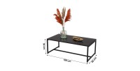 Table basse coloris noir style classique dimensions 100x50x36cm