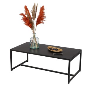 Table basse coloris noir style classique dimensions 100x50x36cm