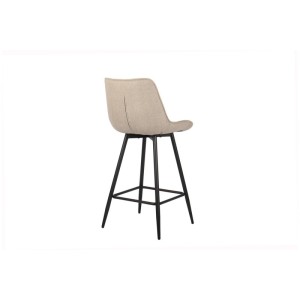 Tabouret de bar style vintage coloris beige. Collection PALMADE