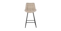 Tabouret de bar style vintage coloris beige. Collection PALMADE