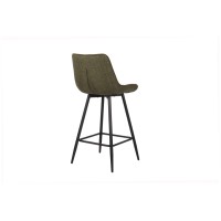 Tabouret de bar style vintage coloris vert. Collection PALMADE