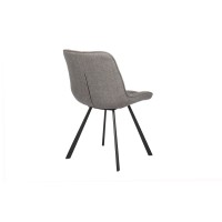 Chaise collection PALMADE Tissus Gris clair, dimension L51xH80xP61 cm, idéal pour votre cuisine ou salle à manger