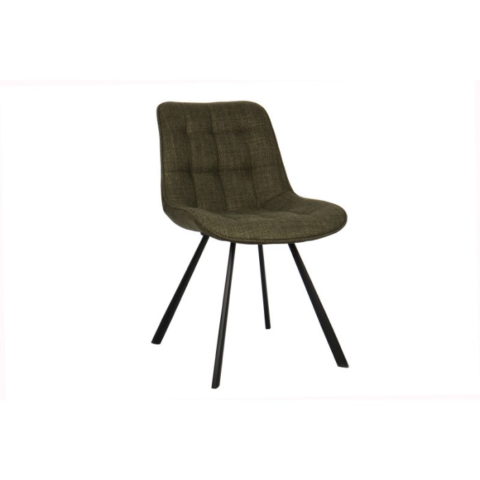 Chaise collection PALMADE Tissus Vert, dimension L51xH80xP61 cm, idéal pour votre cuisine ou salle à manger