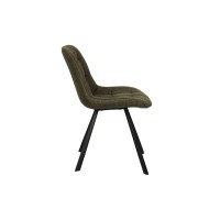 Chaise collection PALMADE Tissus Vert, dimension L51xH80xP61 cm, idéal pour votre cuisine ou salle à manger