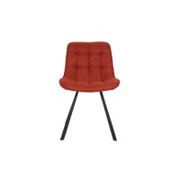 Chaise collection PALMADE Tissus Rouge, dimension L51xH80xP61 cm, idéal pour votre cuisine ou salle à manger