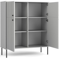 Ensemble de Meubles : Vaisselier, Buffet 4 Portes, Vitrine et Table Extensible 8 personnes - Collection ISIS