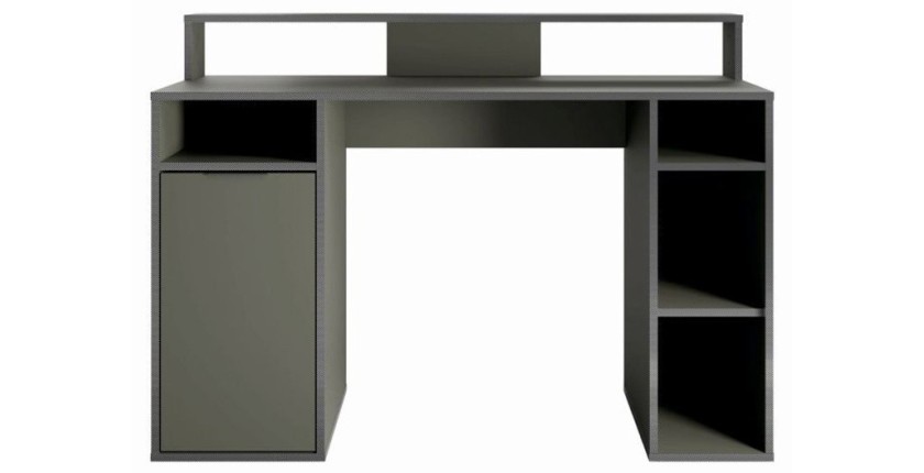 Bureau 1 Porte GRAPHIX - 125 cm - Graphite Gris - Collection GRAPHIX