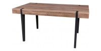 Table LOVY – Bois avec Pieds en Métal Noir