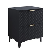 Meuble sous vasque de salle de bain 60cm avec 2 tiroirs collection CHIC coloris noir et doré