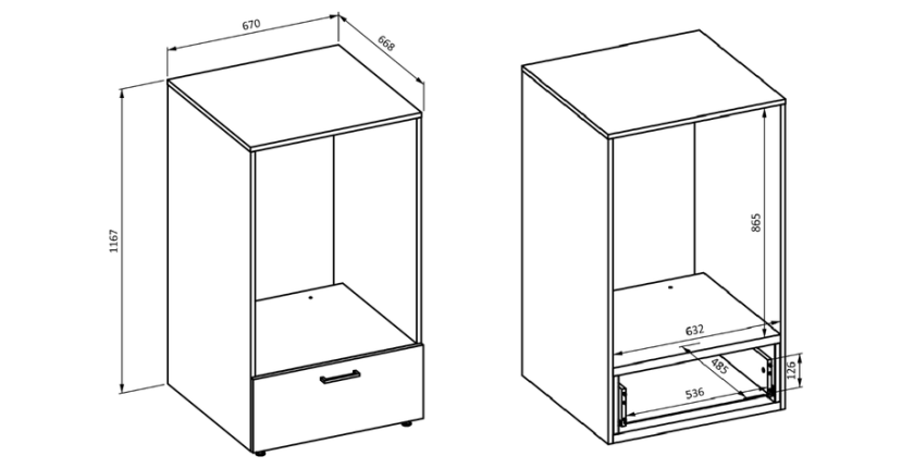 Ensemble de meuble de rangement pour machine à laver et sèche-linge collection WASHING – Taupe et chêne