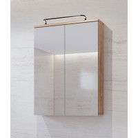 Ensemble de 5 meubles de salle de bain BALEA coloris chêne et blanc