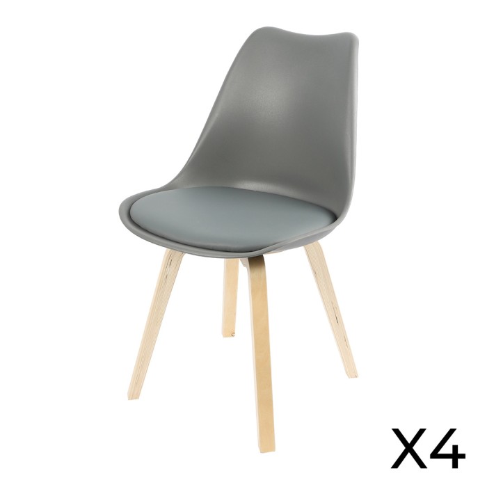 Lot de 4 chaises design...