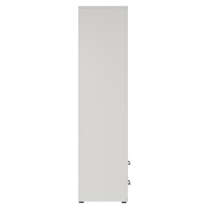 Armoire 4 portes avec 2 miroirs TOM – Dimensions H185 x L160 x P52 cm – Coloris blanc – Style design