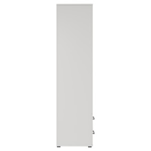 Armoire 2 portes avec miroir TOM – Dimensions H185 x L80 x P52 cm – Coloris blanc – Style design