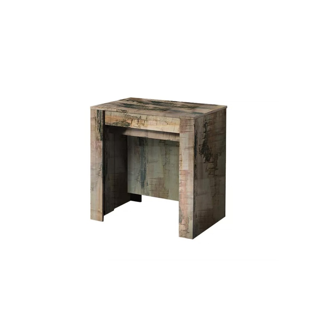 Console extensible, Collection NOSOL, couleur chêne foncé, dimensions 54x78cm