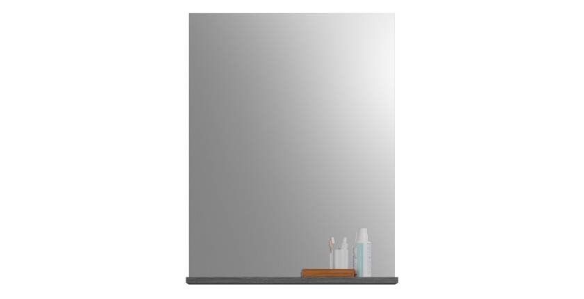 Miroir de salle de bain SCOTT – Gris foncé – 60x79x18 cm