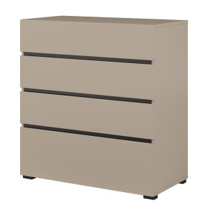 copy of Comò stile industriale con 3 cassetti. Collezione MILOS colore rovere grezzo e nero.