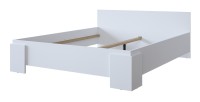 Lit BOMBAY – 160x200 cm – Blanc – Design moderne – Sommier non inclus